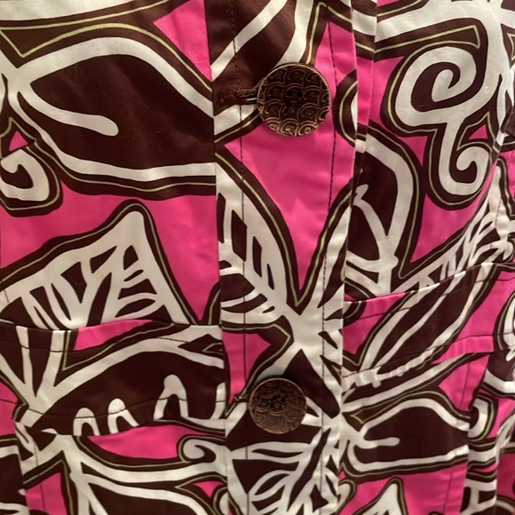 F.L Malik stretch cotton coat sz M - Picture 2 of 5